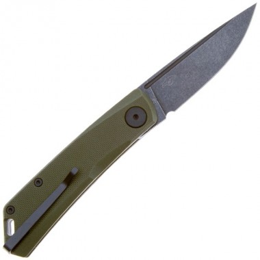 Нож складной Real Steel Luna Lite Green/Blackwash G10, клинок D2, 7см